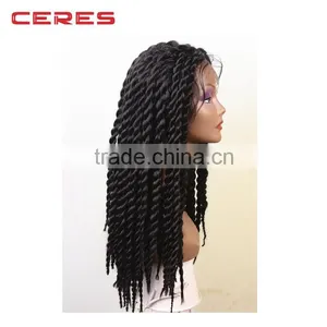 2016 New Fashion Style Virgin Human Hair Lace Front Dreadlock Wig thumbnail-2