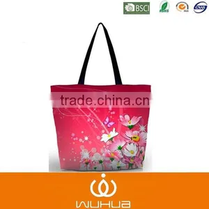 High Quality Printing Flower Customer Tote Bag thumbnail-1