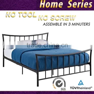 Modern Design Cheap Platform Metal Bed Frame Queen Double thumbnail-1