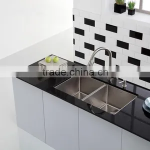 Handmade Double Drainer Stainless Steel Kitchen Sink With CUPC Certificate 3219 thumbnail-6