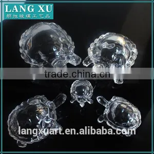 LX-D015 Wholesale Wedding Gift Glassware Five Sizes Crystal Glass Tortoise thumbnail-5