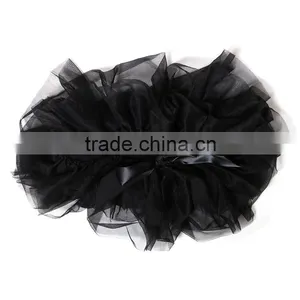 Baby Girl Chiffon Black Short Pants Diaper Cover Baby Tripp Ruffle Pants thumbnail-3