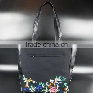 Embroidery PU Tote Bag With High Quality From Chinese Manufacturer for Promotion thumbnail-3