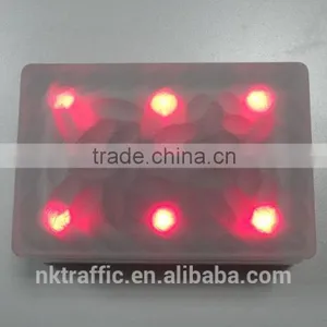 NK-160 Decorated Solar Led Glass Brick ie Super Capacitor 6PCS Led Quantity Solar Brick Light for Decoration thumbnail-2