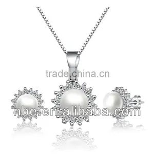 Fashion Korean Design Natural Fresh Pearl Jewelry Set SNS6008 thumbnail-1