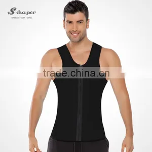 S-SHAPER Zipper Sweat Fir Slim Neoprene Body Shaper For Men thumbnail-4