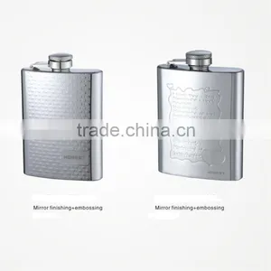 Antique Embossed Hip Flask/ Jameson Hip Flask/ Luxury Mini Flask thumbnail-2