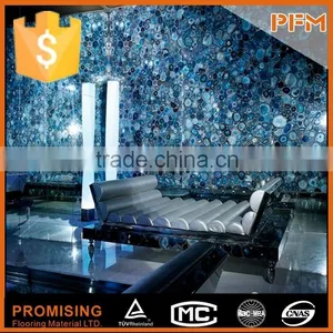 China Wholesale Grade A Ocean Blue Semi Precious Gemstone Agate Stone Slabs thumbnail-4