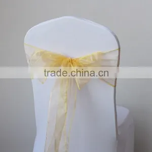 Fancy Wedding Spandex Chair Sashes thumbnail-3