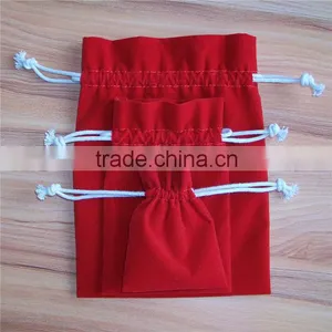 High Quality Drawstring Velvet Jewellery Bag thumbnail-1