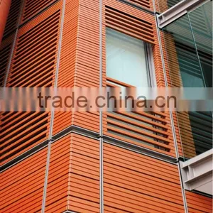 Adjustable Terracotta Louver, Fixed Louver Outside of Glass Wall, Exterior Curtain Wall Facade Terracotta Baguette Stick thumbnail-1