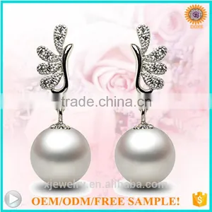 Custom S925 Silver Peacock South Sea Shell Pearl Earring thumbnail-1