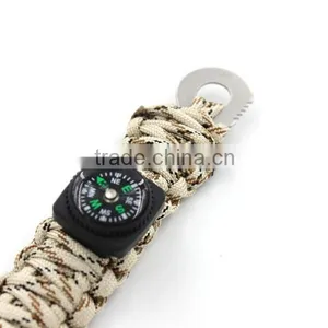 The Friendly Swede Reflective Paracord Bracelet With Fire Starter and Knife Compass thumbnail-6