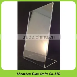 Acrylic A4 Paper Sign Poster Holder Clear Two Sides A5 Acrylic Sign Holder thumbnail-6