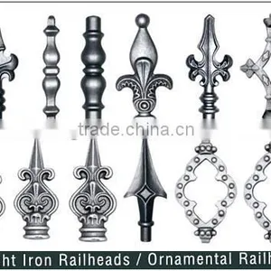 Iron Gate Spear Point Wrought Iron Ornaments thumbnail-3
