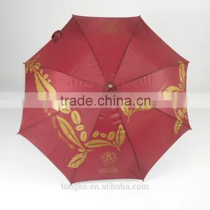 Carved Wooden Handle Straight Umbrella Carved Wood Handle Umbrella thumbnail-1