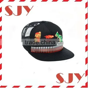 Adjustable Adult Size Custom Trucker Mesh Snapback Hat Cap thumbnail-5
