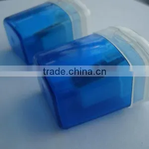 High Quality New Factory Plastic Square Pencil Sharpener for Logo Printing thumbnail-2
