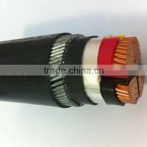 Copper Conductor XLPE Insulated 0.6/35kv 4x185mm2 With SWA Power Cable thumbnail-1