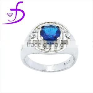 925 Sterling Silver Fashion Rhodium Plated Ring Unisex Ring thumbnail-1