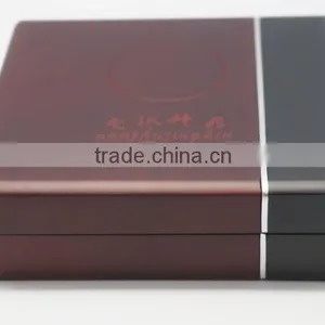 Fashion High End Logo Print Wooden Gift Boxes Wooden Jewelry Boxes for Unique Jewelry Packaging thumbnail-1