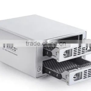 Custom Aluminum Hdd Enclosure,2 Bay SATA Hdd Enclosure thumbnail-3