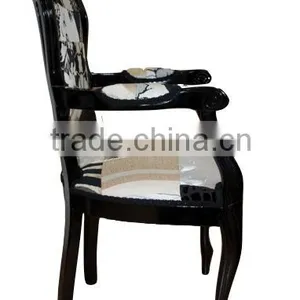 Factory Price Cheap Antique Solid Wood Hotel Furniture Louis Chair Wooden Chair thumbnail-5