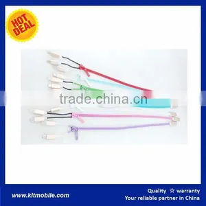 Fashion Design High Quality Lighting Zippper 2 in 1 Usb Cable IPH5/6 & MICRO USB thumbnail-3