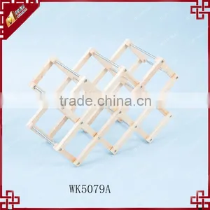 Gorgeous 8-bottles Wine Rack , Space Saving Rubber Wood Wine Rack , WK5079A thumbnail-1
