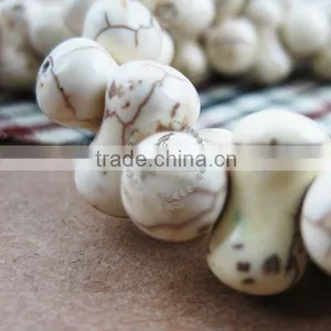 16inch Strand 14*7MM Bone Shape White Turquoise Beads,white Stone Beads,bone Beads 3010027 thumbnail-5