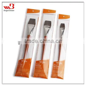 in Stock BGN-236 Bergino Master Professional High Qualitty Flat Shape Hose Fetlock Hair Artist Brush thumbnail-2