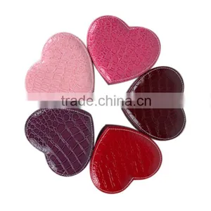 Chinese Factories Wholesale Custom High-grade PU Leather Jewelry Box, Heart-shaped Box thumbnail-1