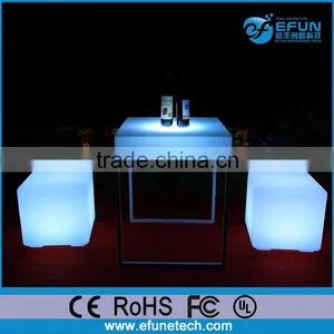 Waterproof Rgb Color Illuminated Cube Stool Seat,battery Operated 3d Led Cube Ottoman thumbnail-1