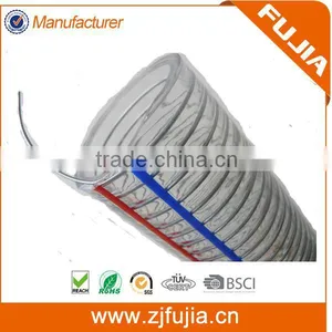 Fleixble Transparent Pvc Spiral Steel Wire Reinforced Hose thumbnail-2