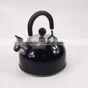 Black Color Stainless Steel Whistling Kettle Whistle With Plastic Handle thumbnail-2