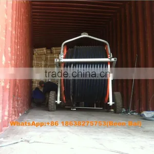 Agricultural Travelling Irrigator / Hard Hose Reel Irrigation Sprinkler Machine for Sale thumbnail-3