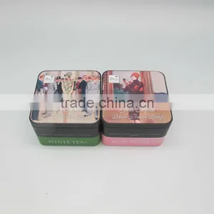 Chinese Original Design Box With Square Shape Cookie Tin for Cookie Boxpackating Cake Tin Box thumbnail-1