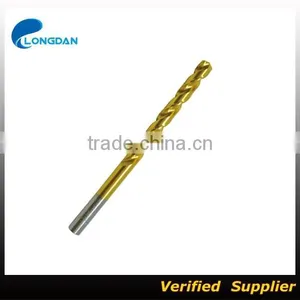 HSS DIN338 Fully Ground Tin-coated Straight Shank Twist Drill Bits thumbnail-1