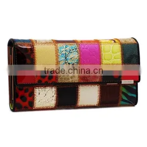 Lady Woman New Design Genuine Cowhide Leather Long Wallet/Purse (BHW003) thumbnail-1