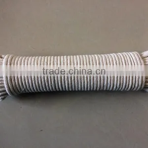4mm Natural Braided Cotton Rope for Sale thumbnail-1