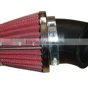 Pit Dirt Motor Cycle Quad Bike Red KN AIR FILTER 35mm Bent Angled Neck 36mm 34mm thumbnail-1