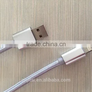 New Arrival Customized Wholesale Metal Braided Usb Cable 2 in 1 Mirco Usb Cable for Iphone &samsung thumbnail-4
