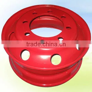 China Hot Sale 8.25*22.5 Tubeless Steel Wheel for Truck thumbnail-1