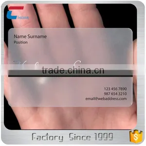 CR80 Standard Size Card Offset Printing Clear Transparent Business Plastic PVC Cards thumbnail-3