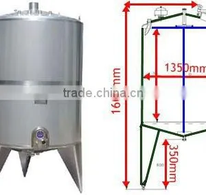 Conical Bottom Water Storage Tank | Juice Storage Tank thumbnail-1