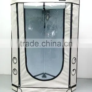 New Triangle Style High Quality Grow Tent Material Grey Mylar 600D Grow Room Grow Tent Hydroponics thumbnail-1