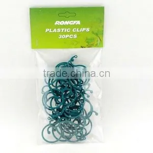 Green Eight Shape Plastic Clips thumbnail-5