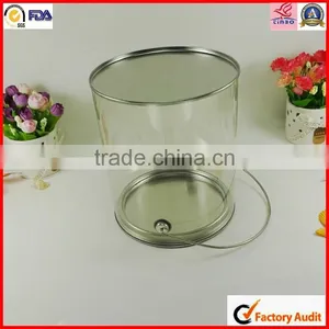 Tin Lid Round Pvc Clear Plastic Box With Lids thumbnail-1