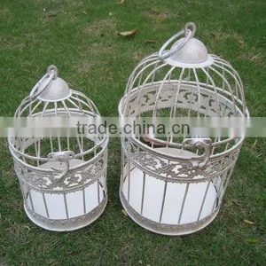 Europe and America Classic Style S/2 Bird Cage for Wedding Antique White Color thumbnail-6