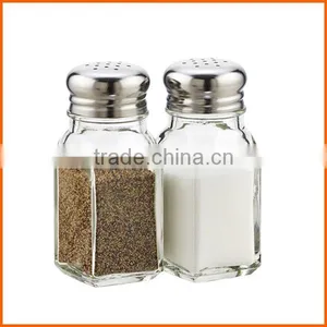 Square Glass Customized Pepper Shaker thumbnail-1